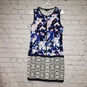 𝅺🧡FORENZA Zippered Mulitpattern Dress